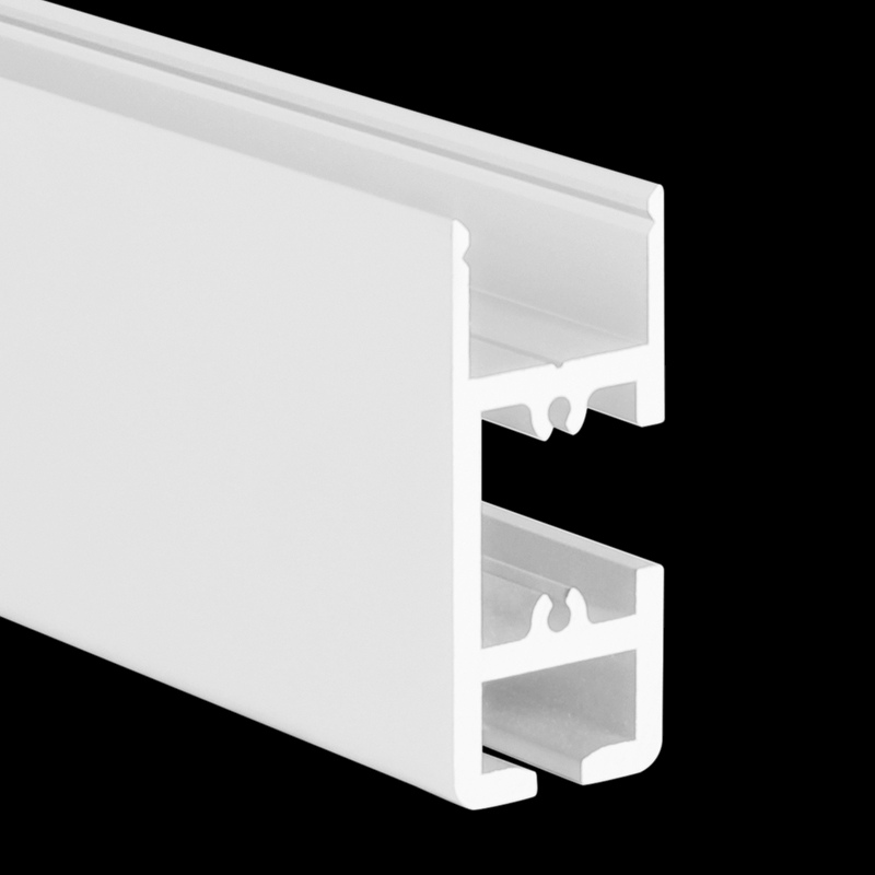 Aluminiumprofil S-Line Gallery, 2m Vit - PROLED | Bellalite