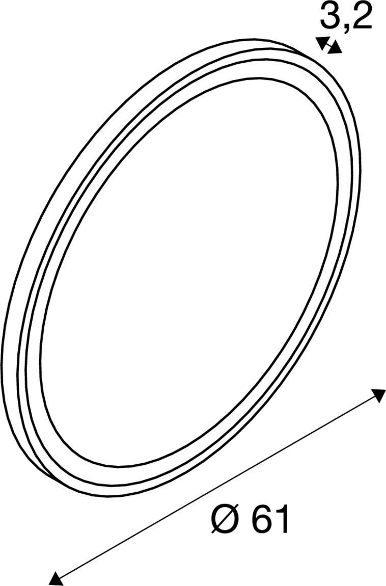 TRUKKO 60 Krom, Svart kant - SLV | Bellalite TRUKKO 60 Krom, Svart kant - SLV | Bellalite