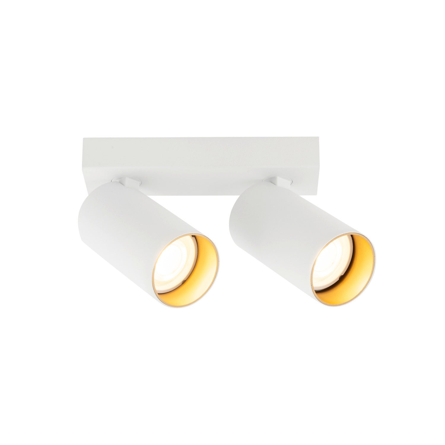 KAMI, ceiling-mounted light, double, 2x max. 10W, GU10, Vit/Guld  - SLV | Bellalite