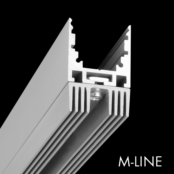 Aluminiumprofil M-Line Heat Sink, 2m - PROLED | Bellalite
