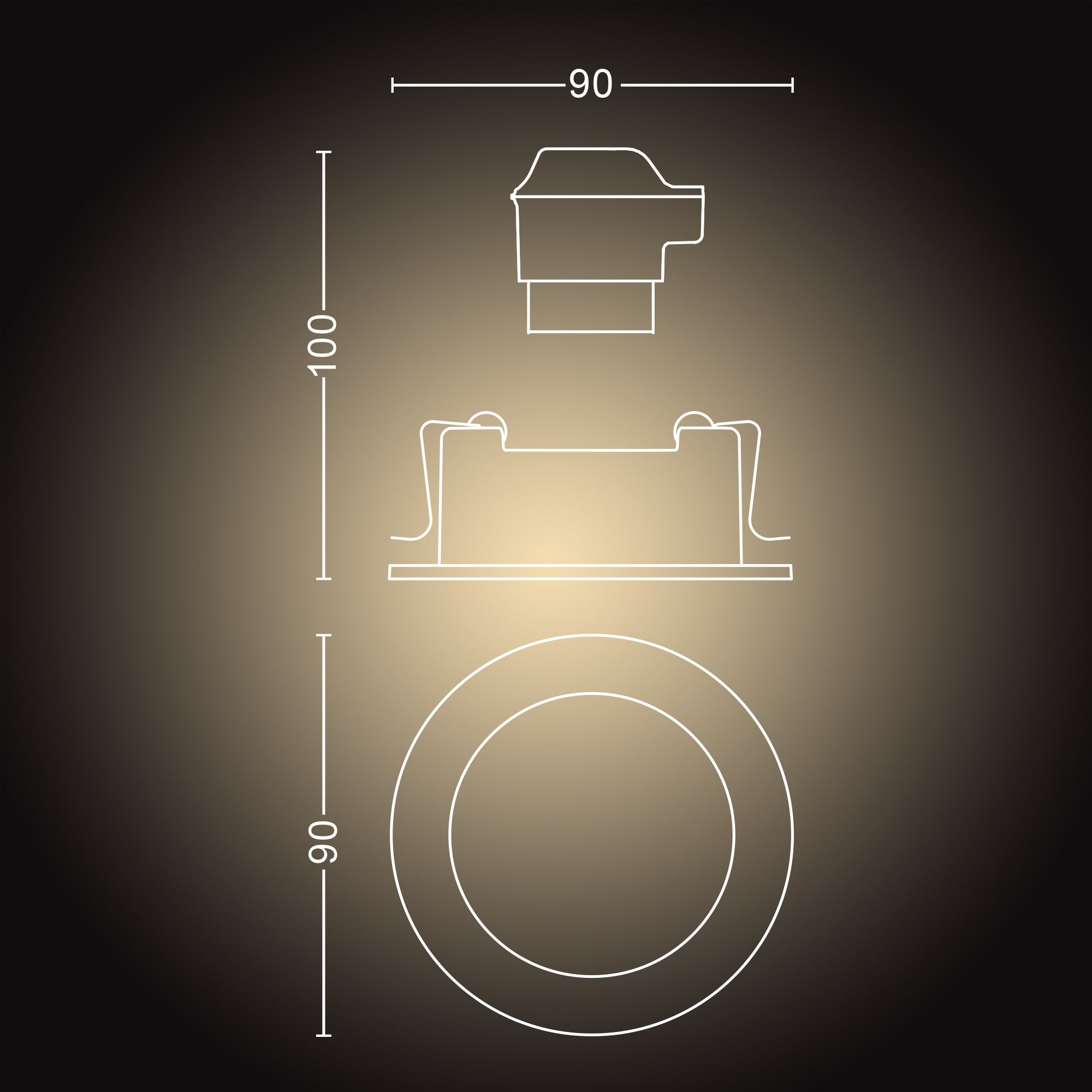 Philips Hue Milliskin Downlight White Ambience x3 - Philips Hue | Bellalite