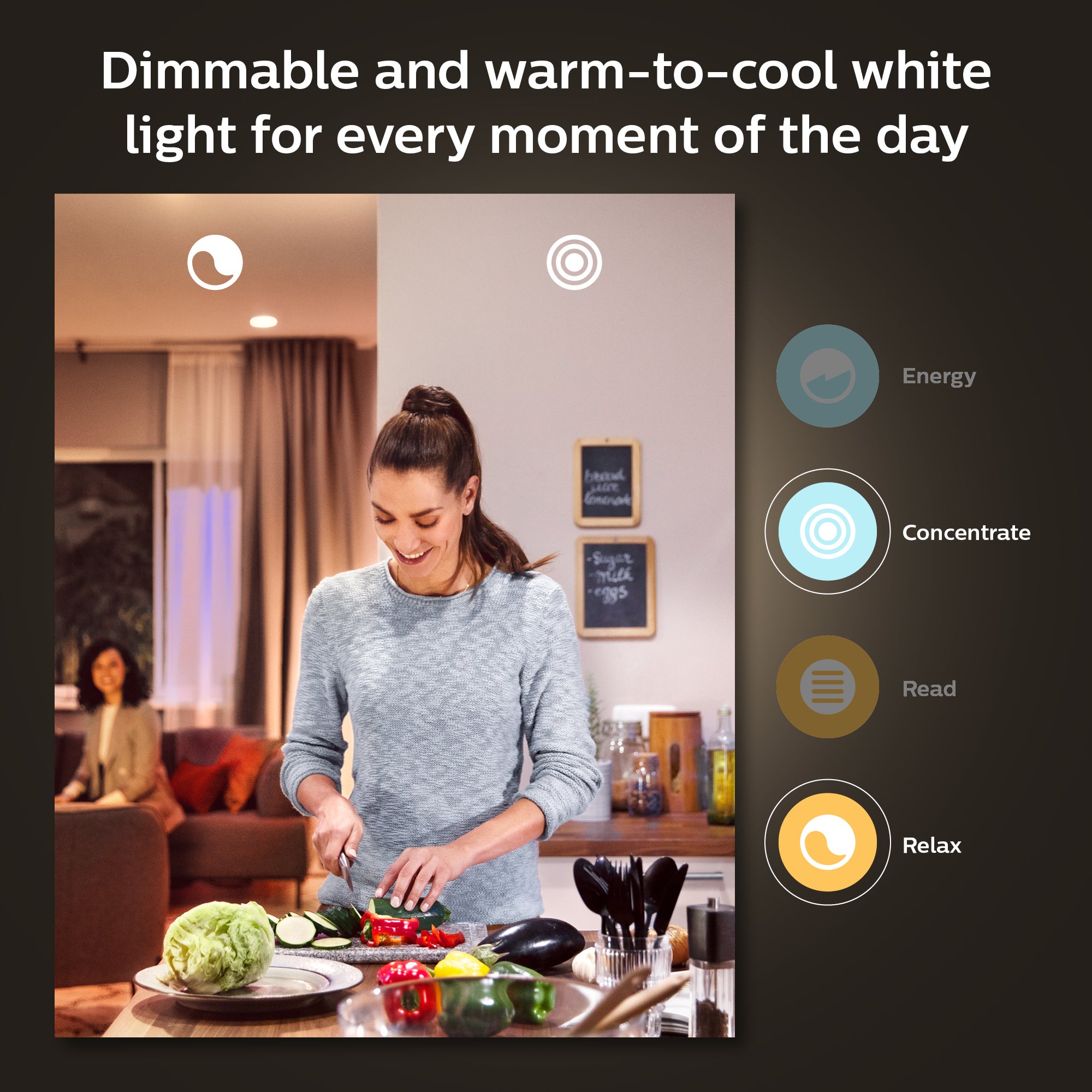 Philips Hue White Ambience E27 2-pack 8W 2200K-6500K - Philips Hue | Bellalite