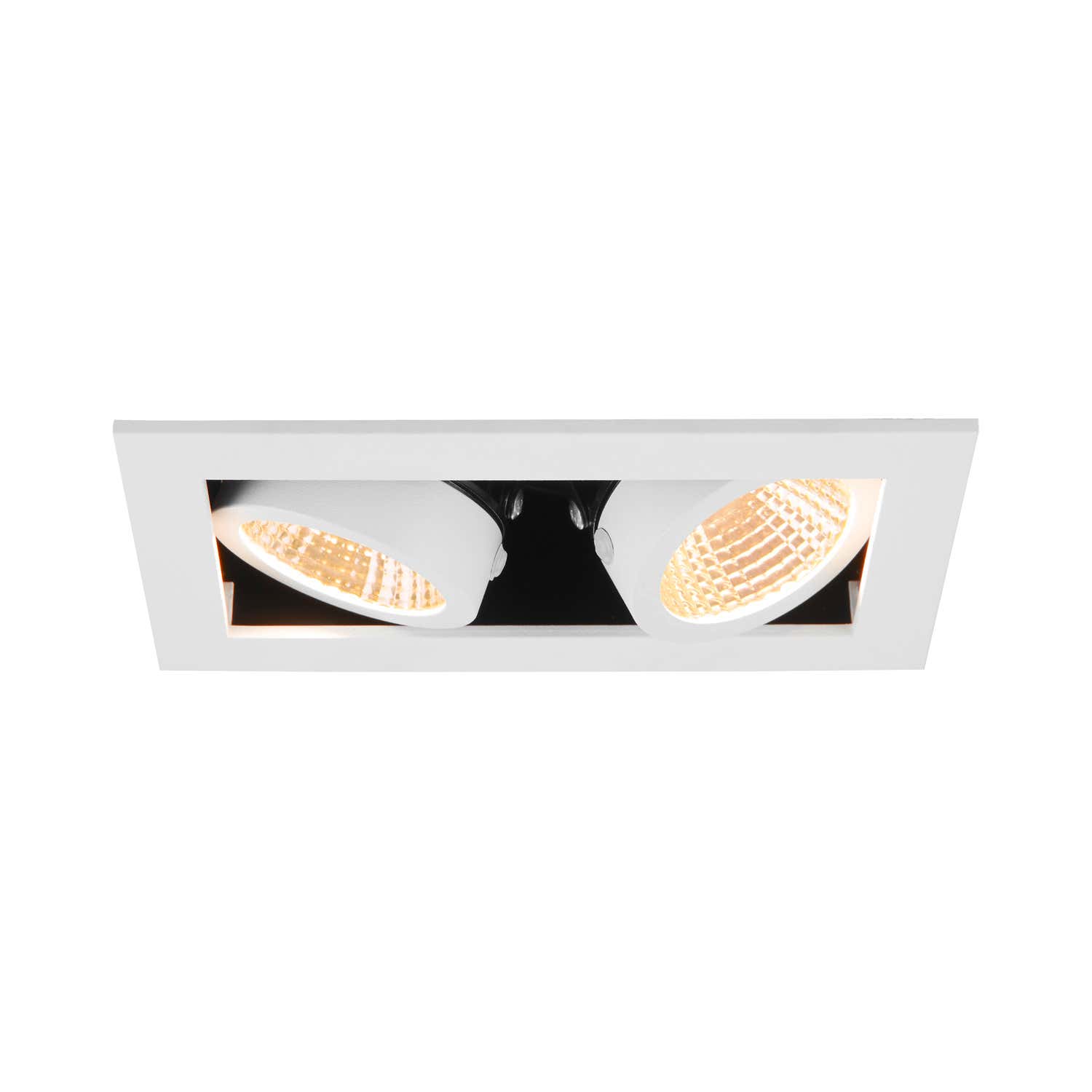 KADUX, recessed ceiling light, double, 3000K, 38°, IP 20, square, Vit - SLV | Bellalite KADUX, recessed ceiling light, double, 3000K, 38°, IP 20, square, Vit - SLV | Bellalite