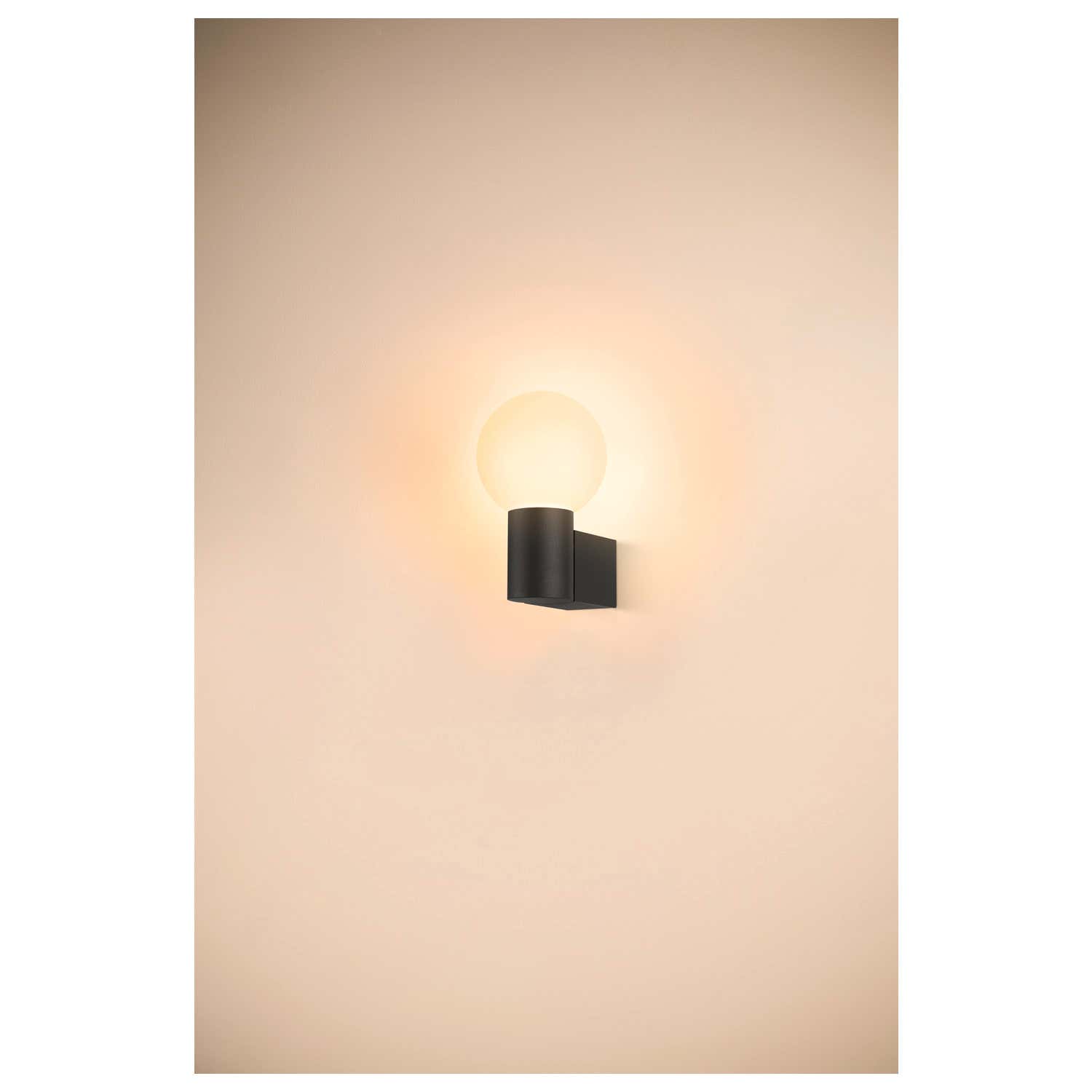 VARYT, wall-mounted light, round, 1x max. 6W E14, Svart - SLV | Bellalite VARYT, wall-mounted light, round, 1x max. 6W E14, Svart - SLV | Bellalite