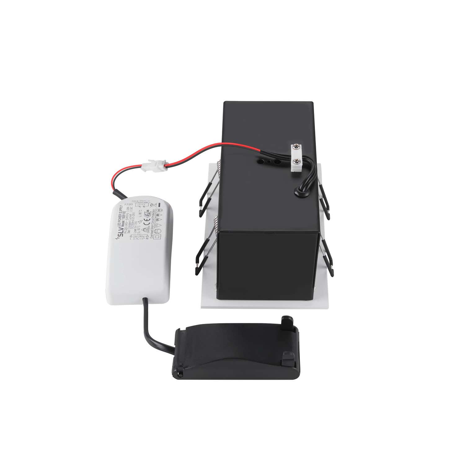 KADUX, recessed ceiling light, double, 3000K, 38°, IP 20, square, Vit - SLV | Bellalite KADUX, recessed ceiling light, double, 3000K, 38°, IP 20, square, Vit - SLV | Bellalite