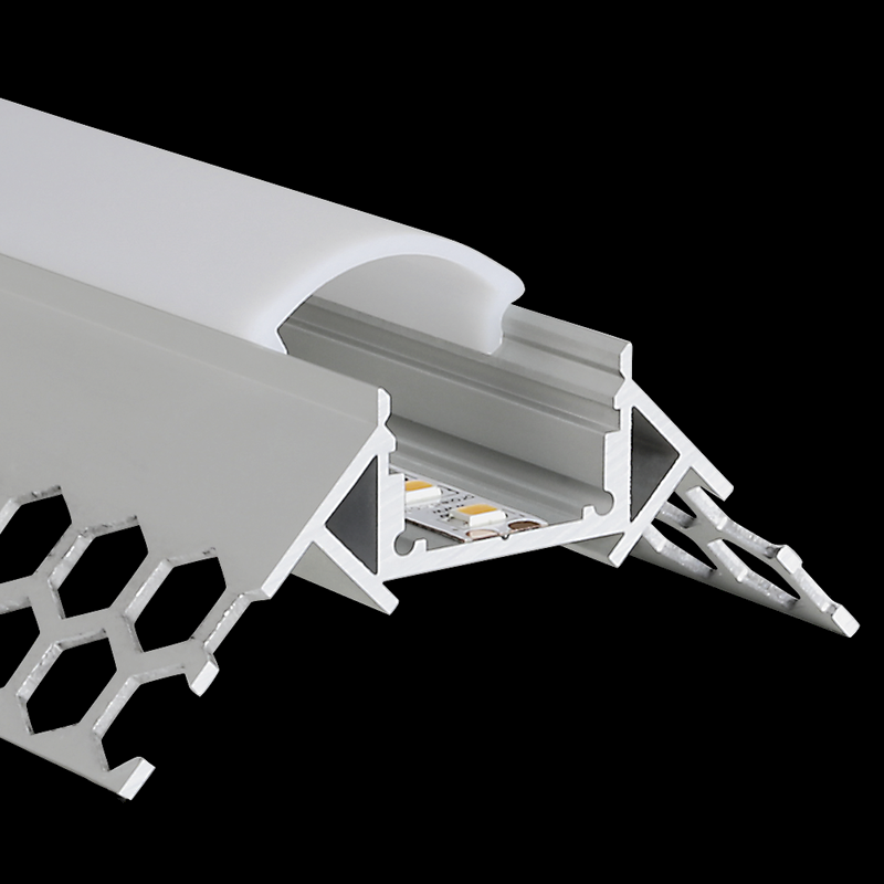 Aluminiumprofil M-Line Drywall ytterhörn, 2m - PROLED | Bellalite