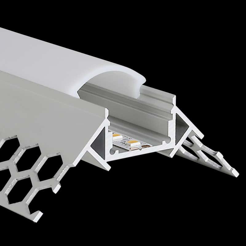 Aluminiumprofil M-Line Drywall ytterhörn, 2m - PROLED | Bellalite Aluminiumprofil M-Line Drywall ytterhörn, 2m - PROLED | Bellalite