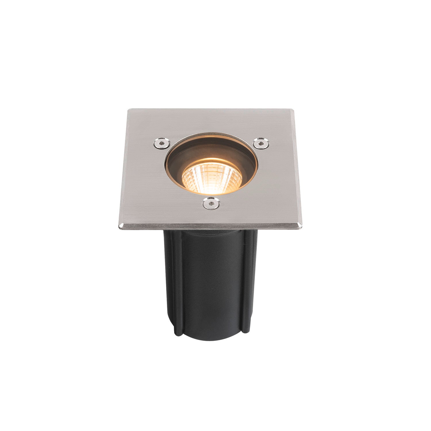 DASAR® S, recessed floor light, square, 4W, 3000K, 24°, IP67, cylindrical, Antracit  - SLV | Bellalite