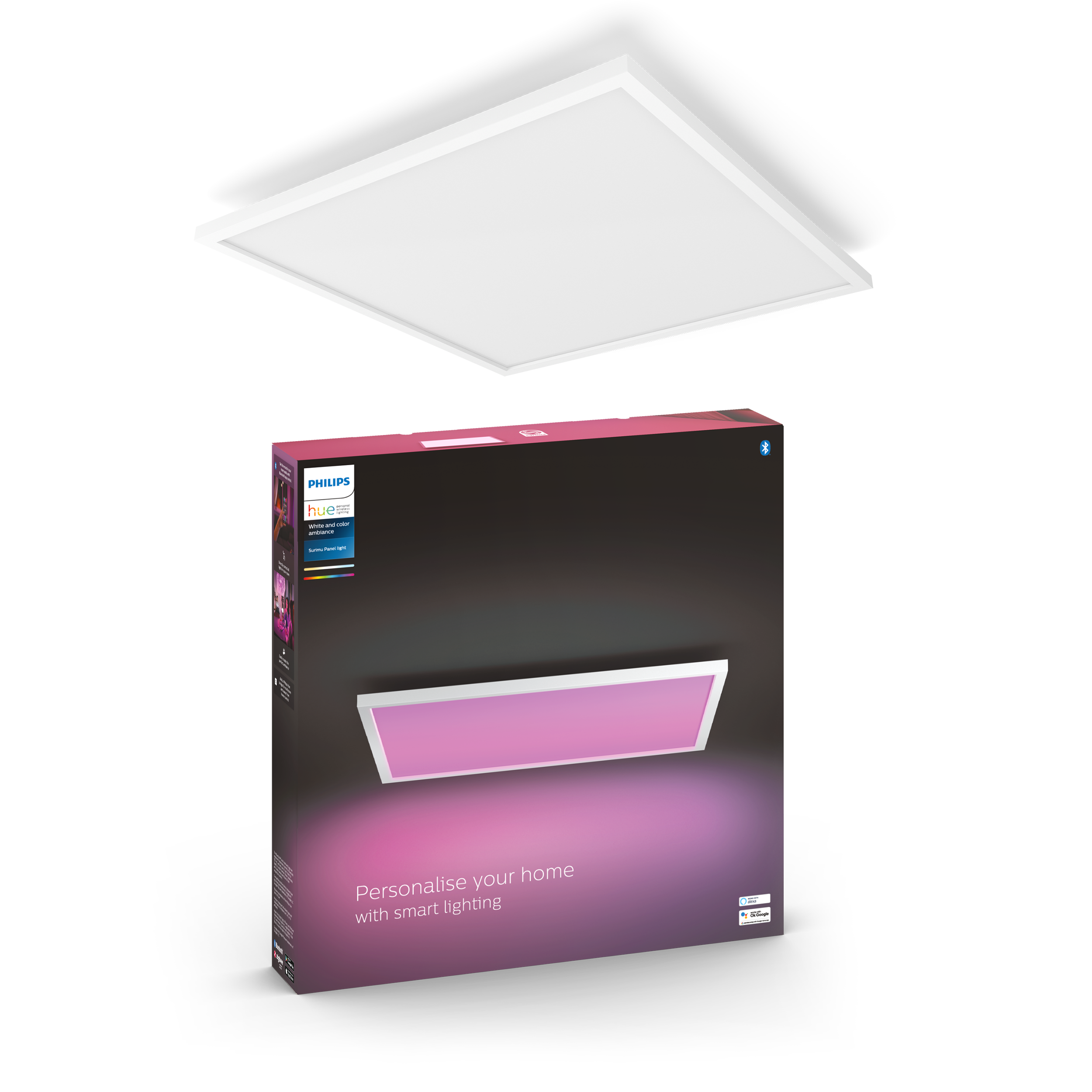 Philips Hue Surimu Panel 60x60cm White & Color - Philips Hue | Bellalite