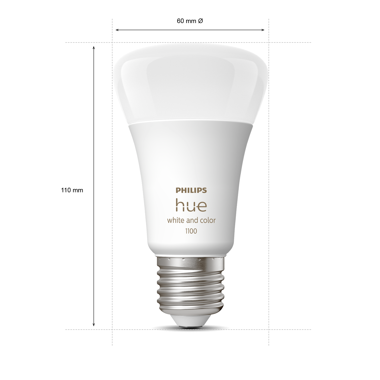 Philips Hue A60 White & Color E27 2-pack 9W 2000K-6500K + 16 million colors - Philips Hue | Bellalite