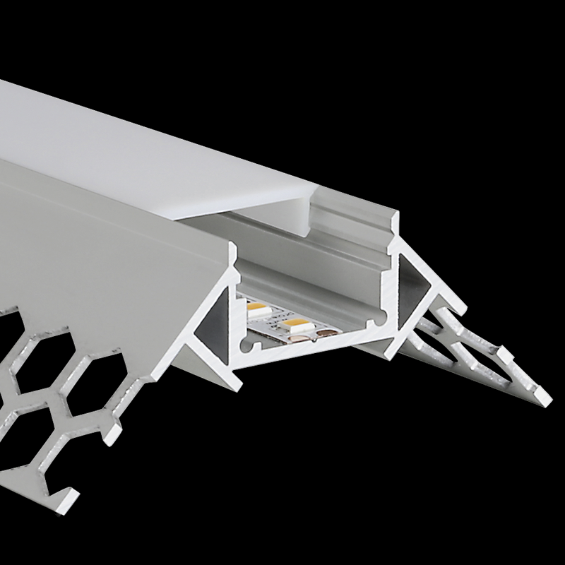 Aluminiumprofil M-Line Drywall ytterhörn, 2m - PROLED | Bellalite