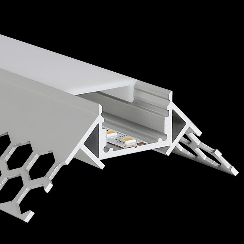 Aluminiumprofil M-Line Drywall ytterhörn, 2m - PROLED | Bellalite Aluminiumprofil M-Line Drywall ytterhörn, 2m - PROLED | Bellalite