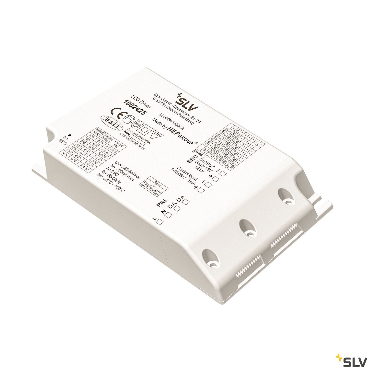 LED driver MEDO 600 dimbar DALI/1-10V - SLV | Bellalite