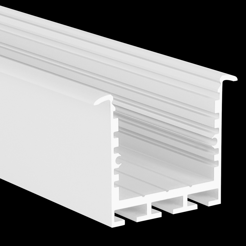 Aluminiumprofil SQ-Line Rec 24, 3m Vit - PROLED | Bellalite