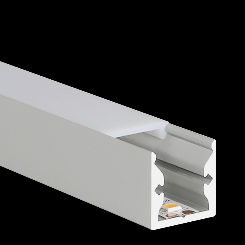 Aluminiumprofil S-Line Standard, 2m Svart - PROLED | Bellalite