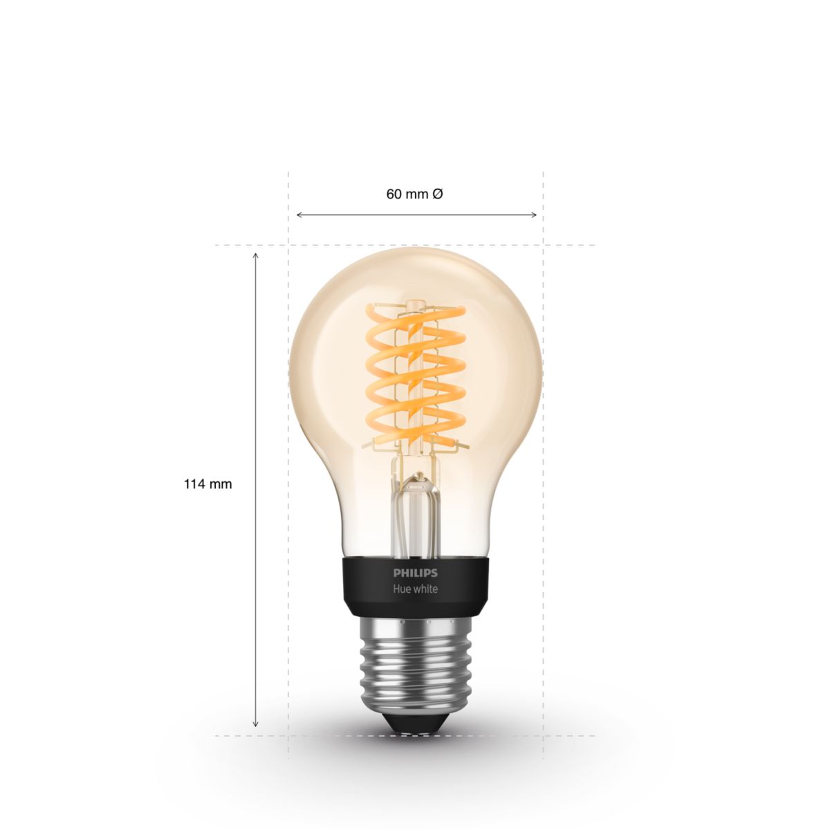 Philips Hue Filament A60 White E27 7W 2100K - Philips Hue | Bellalite