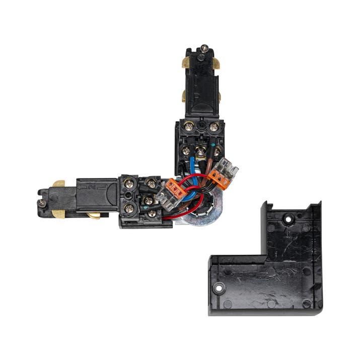 S-Track DALI twisted L connector Svart - SLV | Bellalite S-Track DALI twisted L connector Svart - SLV | Bellalite