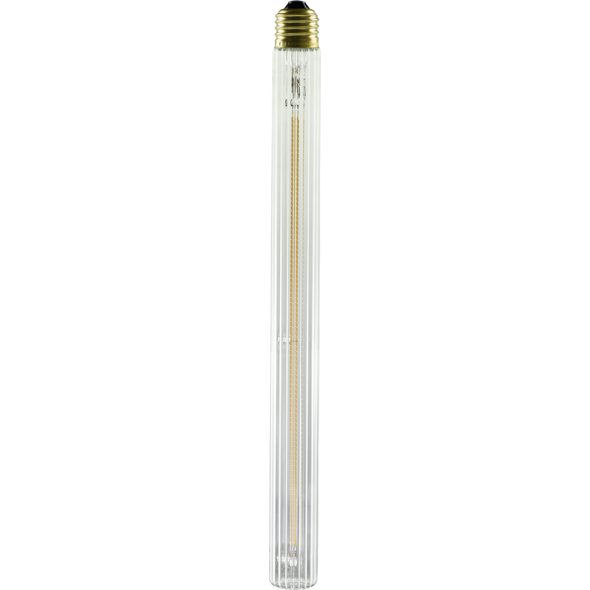 Segula Soft Line LED Long Tube Klar Rippled E27 4,5W 300lm 2200K - Segula | Bellalite