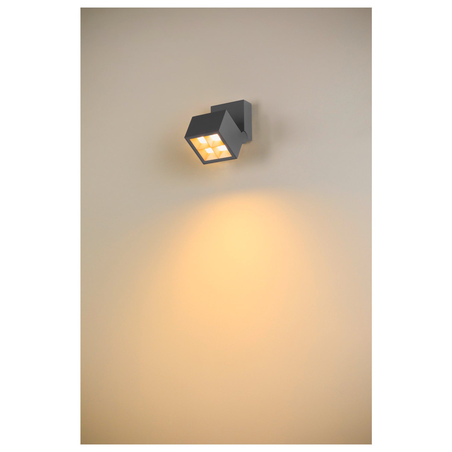 S-CUBE, wall and ceiling-mounted light, 2700/3000K, 15W, PHASE, 80°, Antracit  - SLV | Bellalite