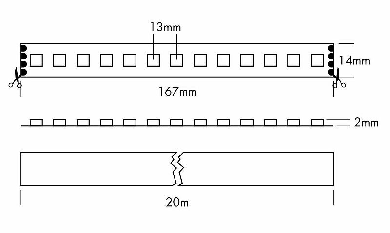 Flex Strip XTEND RGB, per meter RGB - PROLED | Bellalite