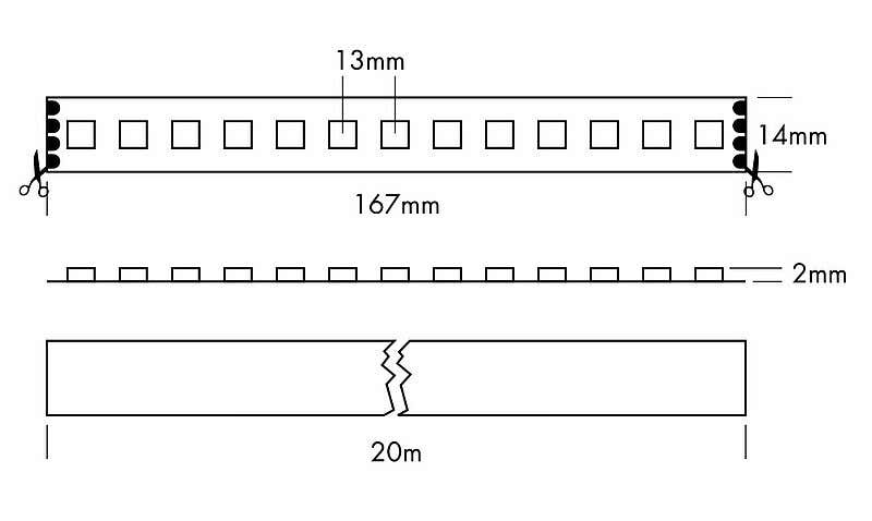 Flex Strip XTEND RGB, per meter RGB - PROLED | Bellalite Flex Strip XTEND RGB, per meter RGB - PROLED | Bellalite