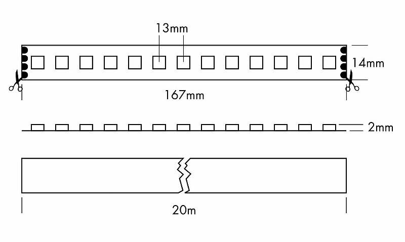 Flex Strip XTEND RGB, per meter RGB - PROLED | Bellalite Flex Strip XTEND RGB, per meter RGB - PROLED | Bellalite