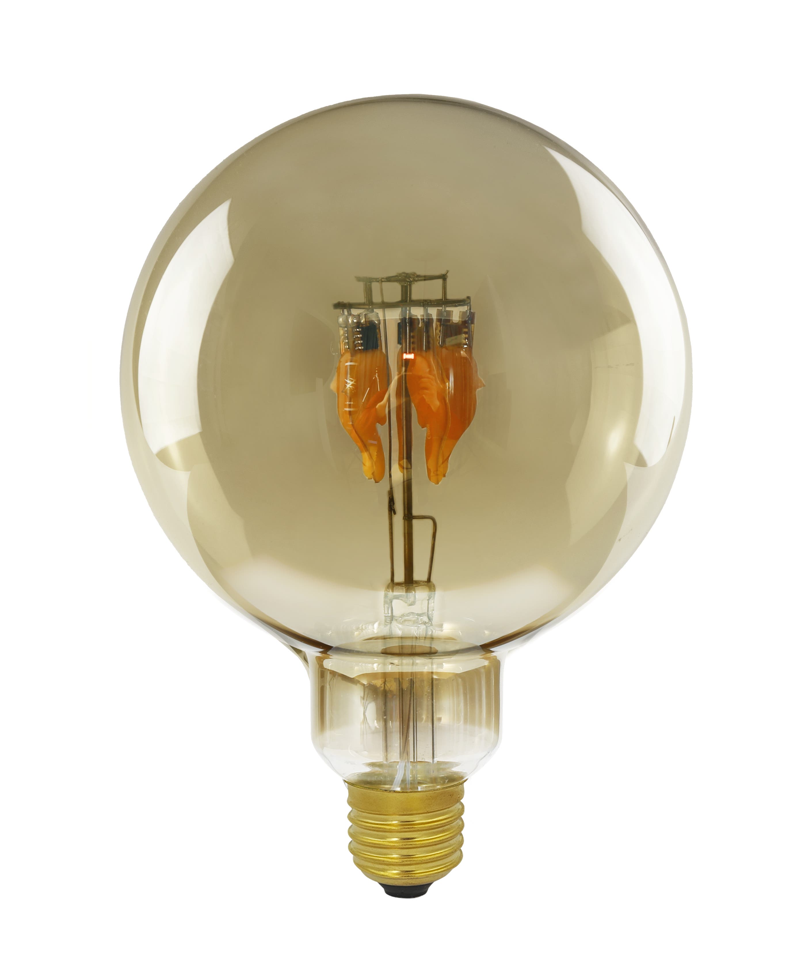 Segula Fire Flame Line LED Globe 125 Down Smokey E27 1W <60lm 1800K - Segula | Bellalite Segula Fire Flame Line LED Globe 125 Down Smokey E27 1W <60lm 1800K - Segula | Bellalite