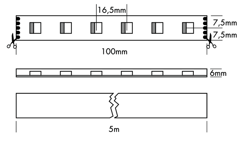 Flex Strip IP68 RGBW 4-in-1 (3000 K) 5m - PROLED | Bellalite