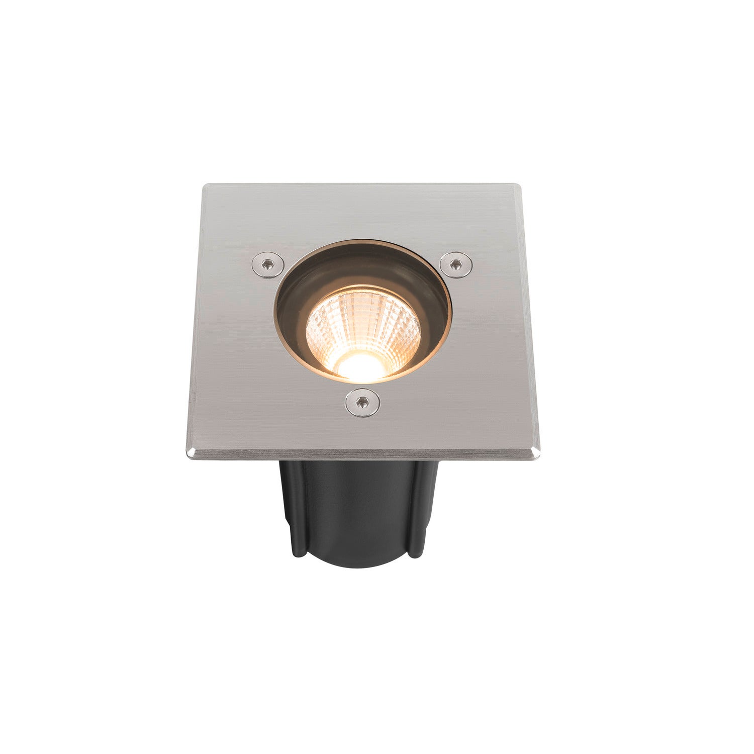 DASAR® S, recessed floor light, square, 4W, 3000K, 24°, IP67, cylindrical, Antracit  - SLV | Bellalite