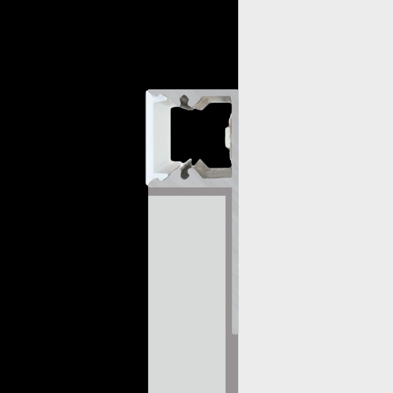Aluminiumprofil S-Line Tiles 10mm, 2m Svart - PROLED | Bellalite