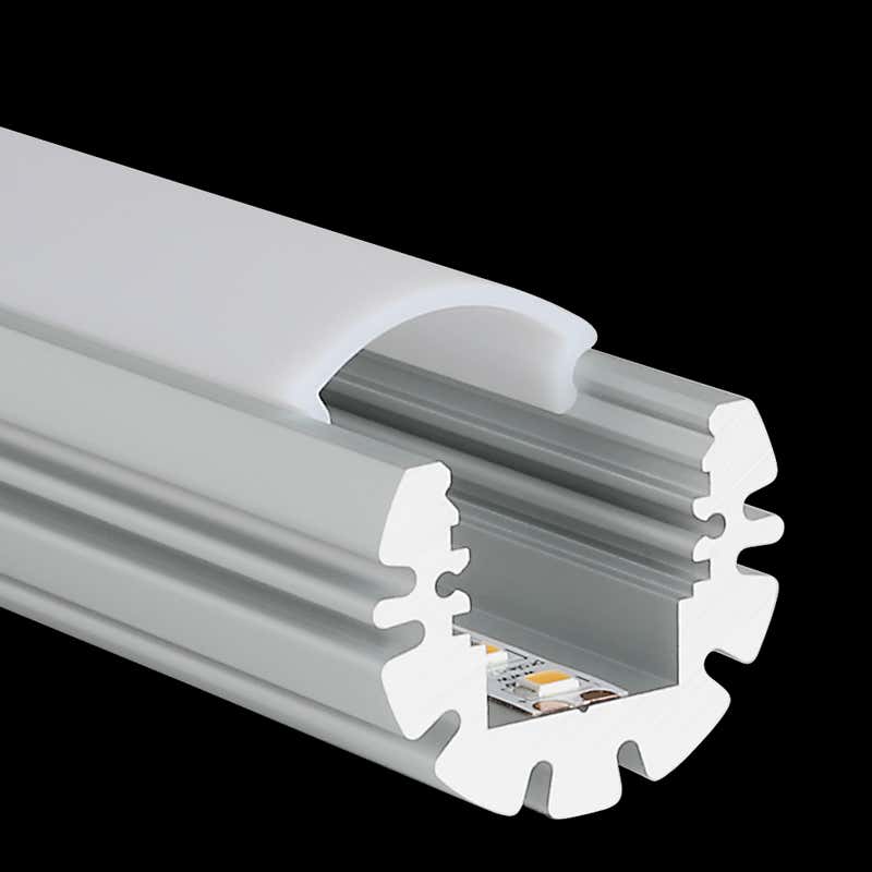 Aluminiumprofil M-Line Circle, 2m - PROLED | Bellalite Aluminiumprofil M-Line Circle, 2m - PROLED | Bellalite