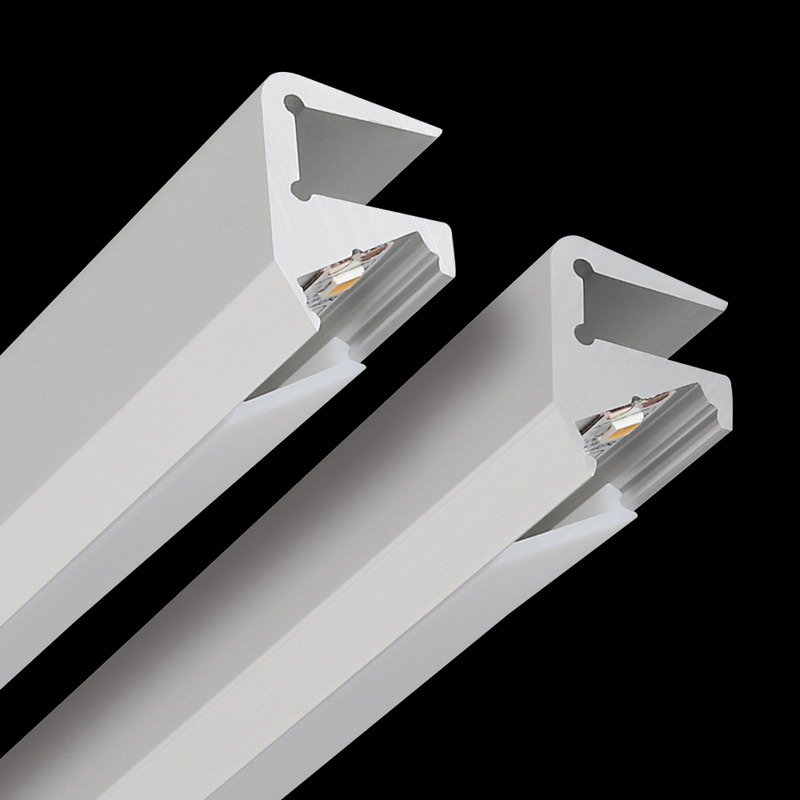 Aluminiumprofil S-Line Glass 6mm, 3m Alu - PROLED | Bellalite