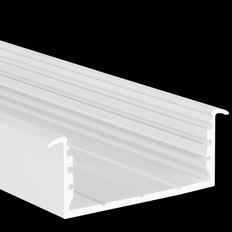 Aluminiumprofil L-Line Rec, 3m Vit - PROLED | Bellalite