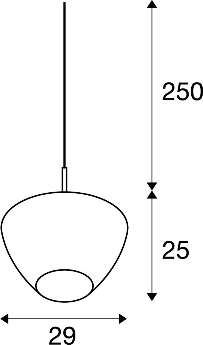 PANTILO CONVEX 29 PD E27 Vit  - SLV | Bellalite