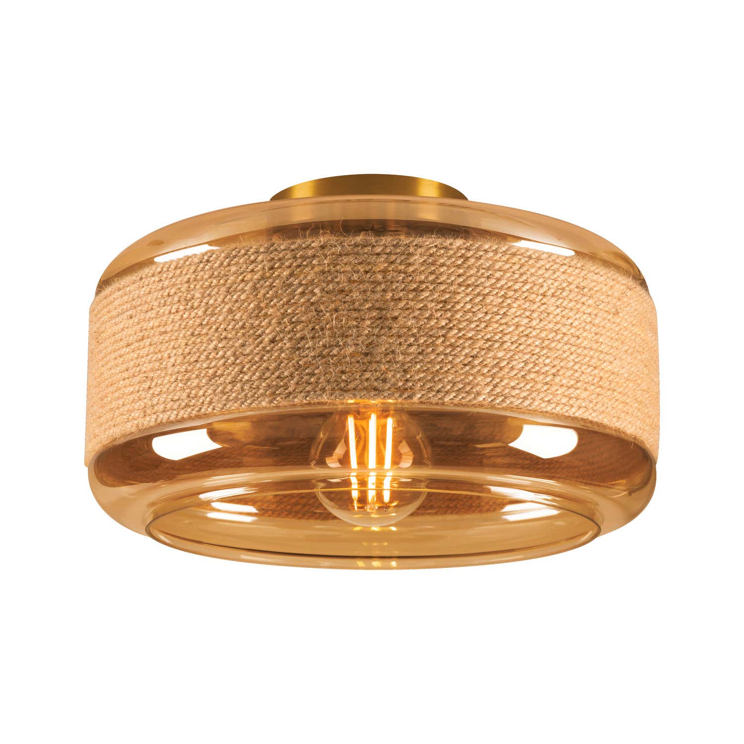 PANTILO ROPE 27, wall and ceiling-mounted light, cylindrical, 1x max. 15W E27, Guld - SLV | Bellalite PANTILO ROPE 27, wall and ceiling-mounted light, cylindrical, 1x max. 15W E27, Guld - SLV | Bellalite