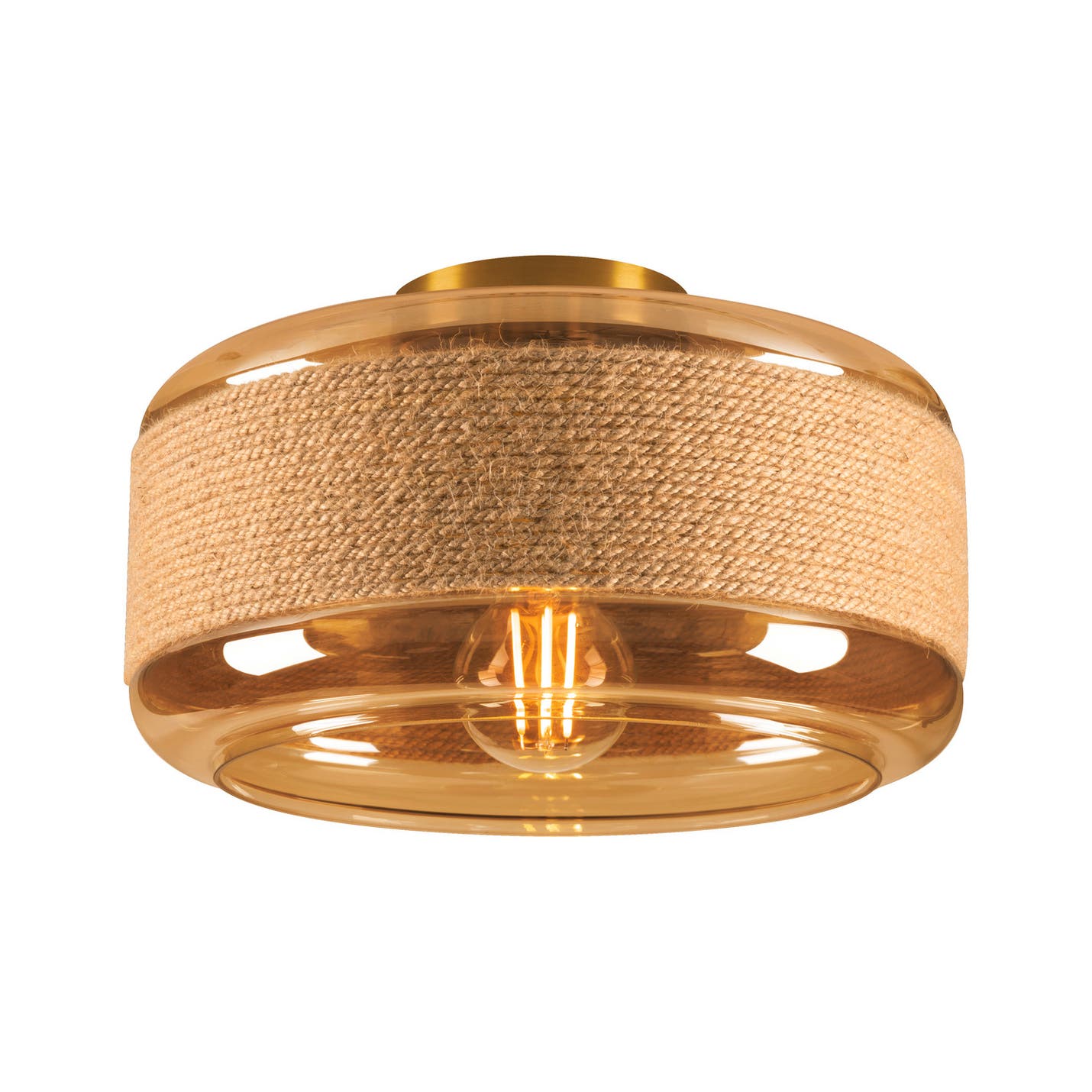 PANTILO ROPE 27, wall and ceiling-mounted light, cylindrical, 1x max. 15W E27, Guld - SLV | Bellalite PANTILO ROPE 27, wall and ceiling-mounted light, cylindrical, 1x max. 15W E27, Guld - SLV | Bellalite