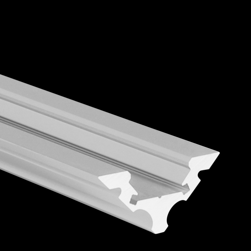 Aluminiumprofil S-Line Corner, 2m Alu - PROLED | Bellalite