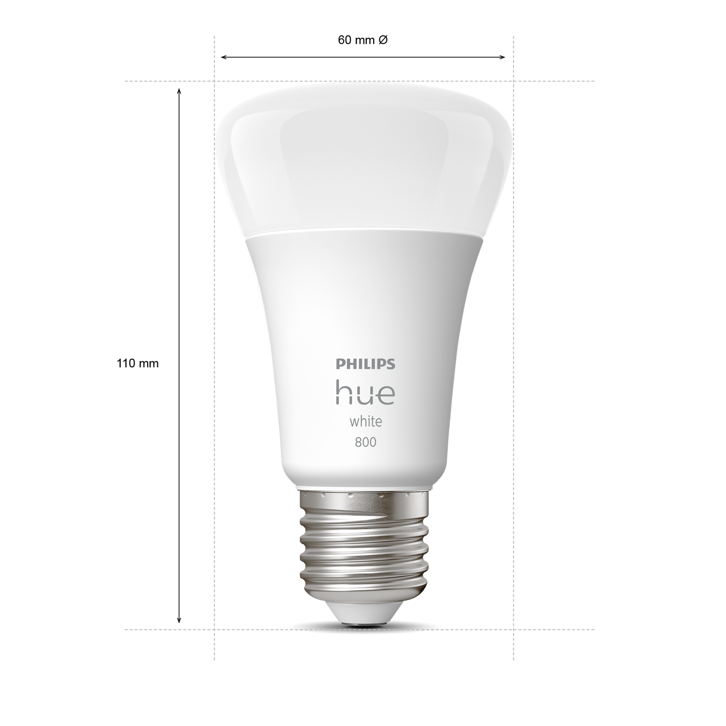 Philips Hue White E27 3-pack 9W 2700K - Philips Hue | Bellalite