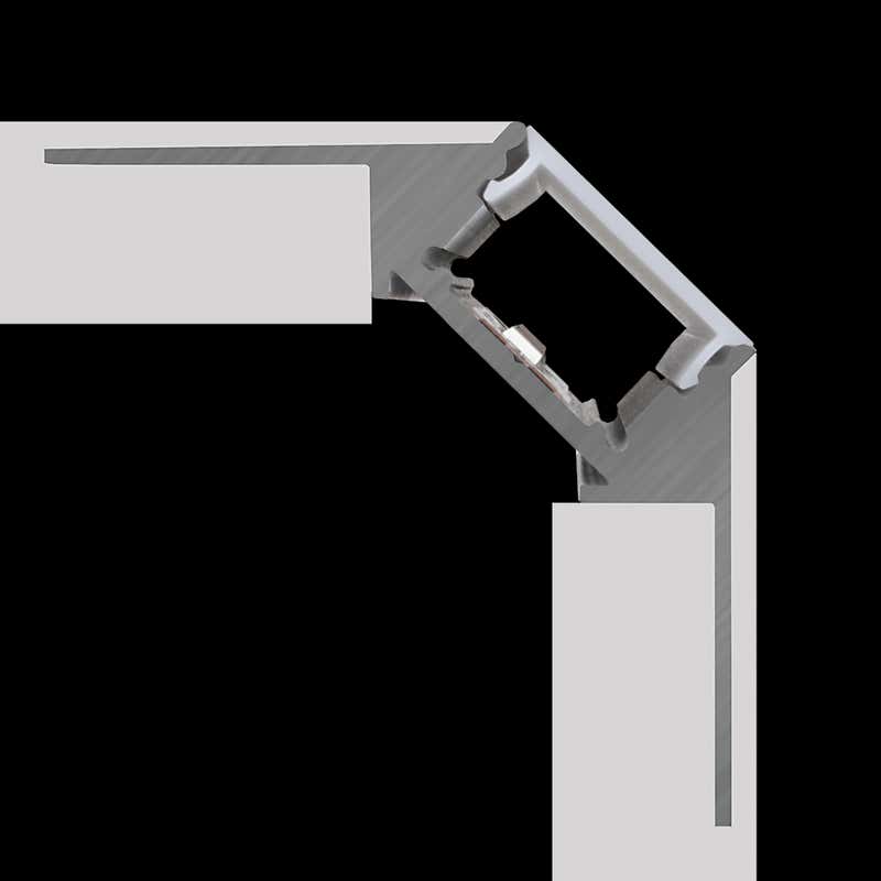 Aluminiumprofil M-Line Drywall ytterhörn, 2m - PROLED | Bellalite Aluminiumprofil M-Line Drywall ytterhörn, 2m - PROLED | Bellalite