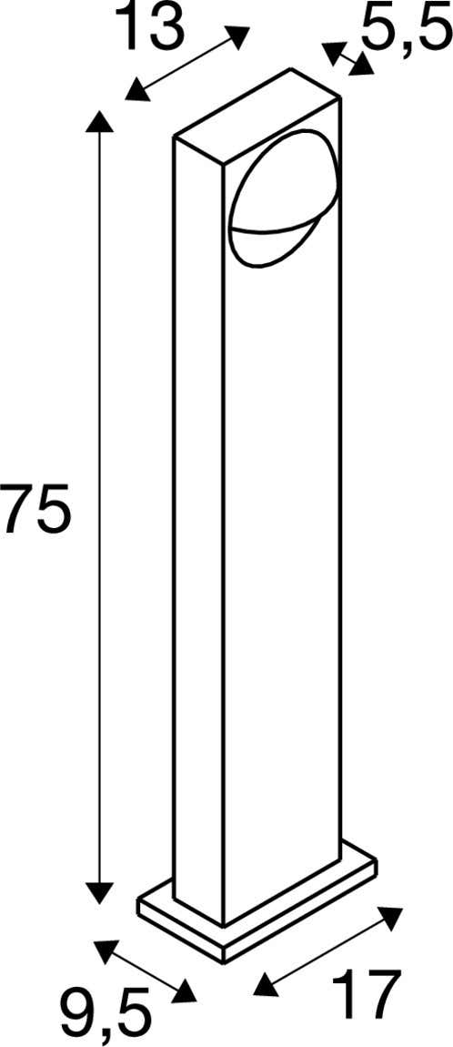 LID I 75 free-standing lamp, 29W, 2700/3000K, PHASE, Antracit - SLV | Bellalite LID I 75 free-standing lamp, 29W, 2700/3000K, PHASE, Antracit - SLV | Bellalite