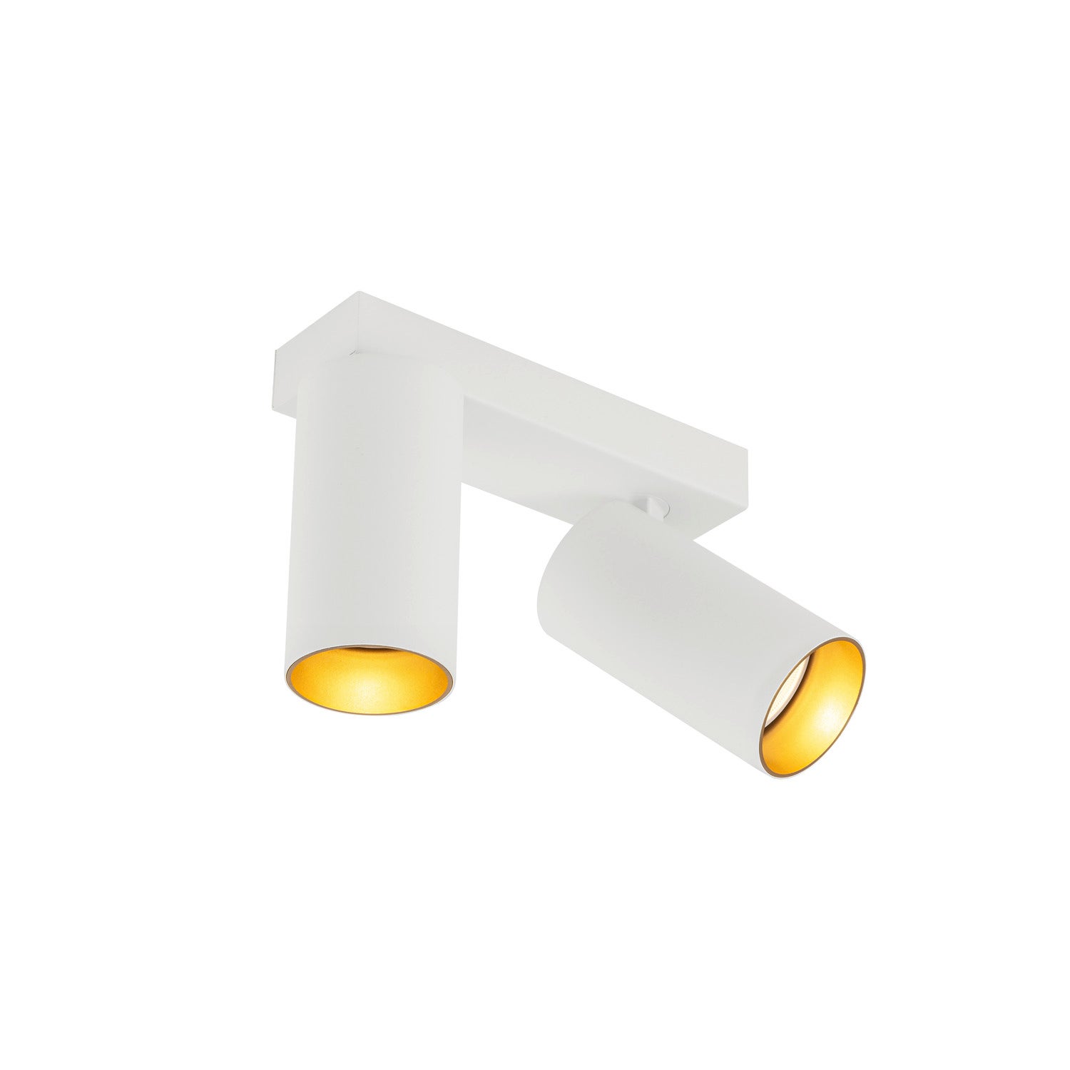 KAMI, ceiling-mounted light, double, 2x max. 10W, GU10, Vit/Guld  - SLV | Bellalite