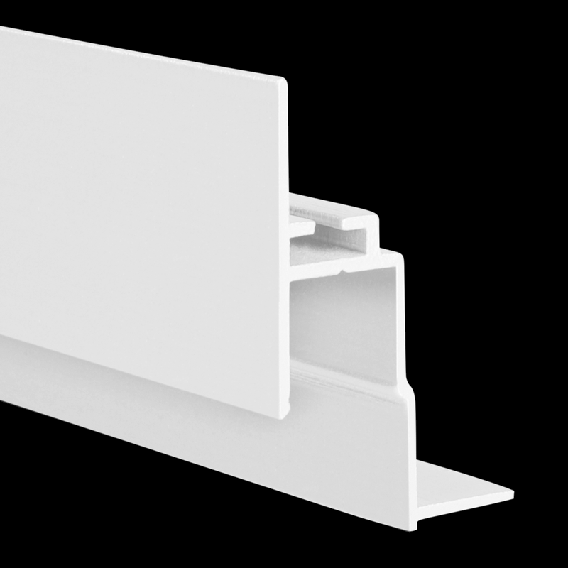 Aluminiumprofil S-Line Ceiling 24, per meter Vit - PROLED | Bellalite