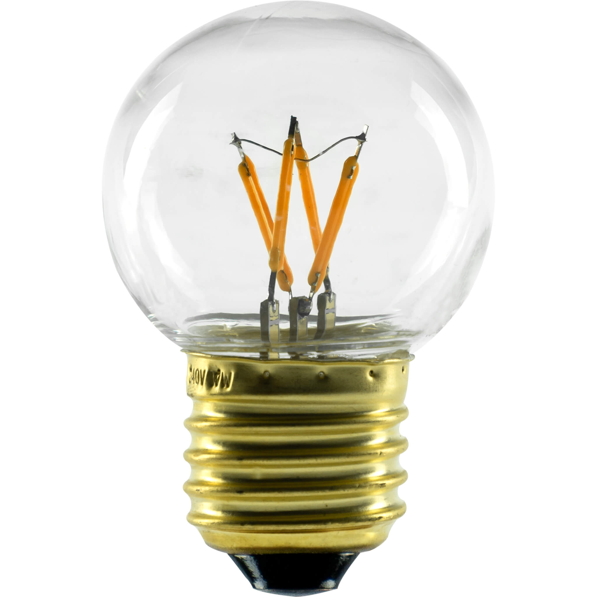 Segula Vintage Line LED Golfball Klar, Synthetic Material Impact Resistant E27 1,5W 90lm 2200K - Segula | Bellalite