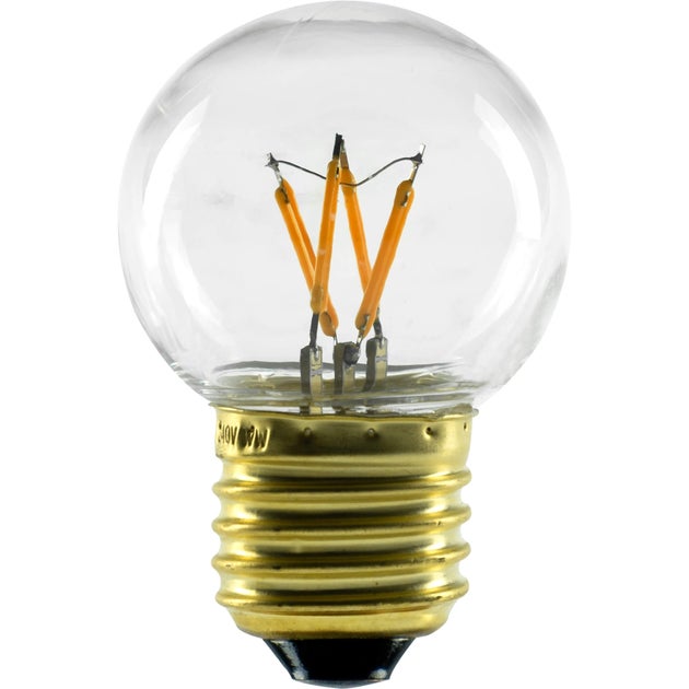 Segula Vintage Line LED Golfball Klar, Synthetic Material Impact Resistant E27 1,5W 90lm 2200K - Segula | Bellalite Segula Vintage Line LED Golfball Klar, Synthetic Material Impact Resistant E27 1,5W 90lm 2200K - Segula | Bellalite