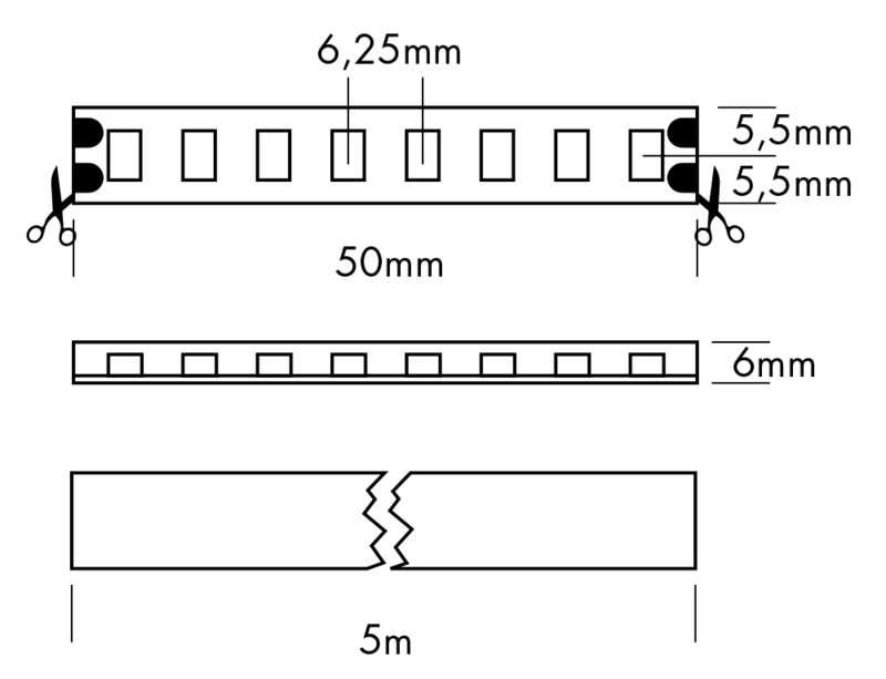 Flex Strip IP68 800, per meter 2400K - PROLED | Bellalite Flex Strip IP68 800, per meter 2400K - PROLED | Bellalite