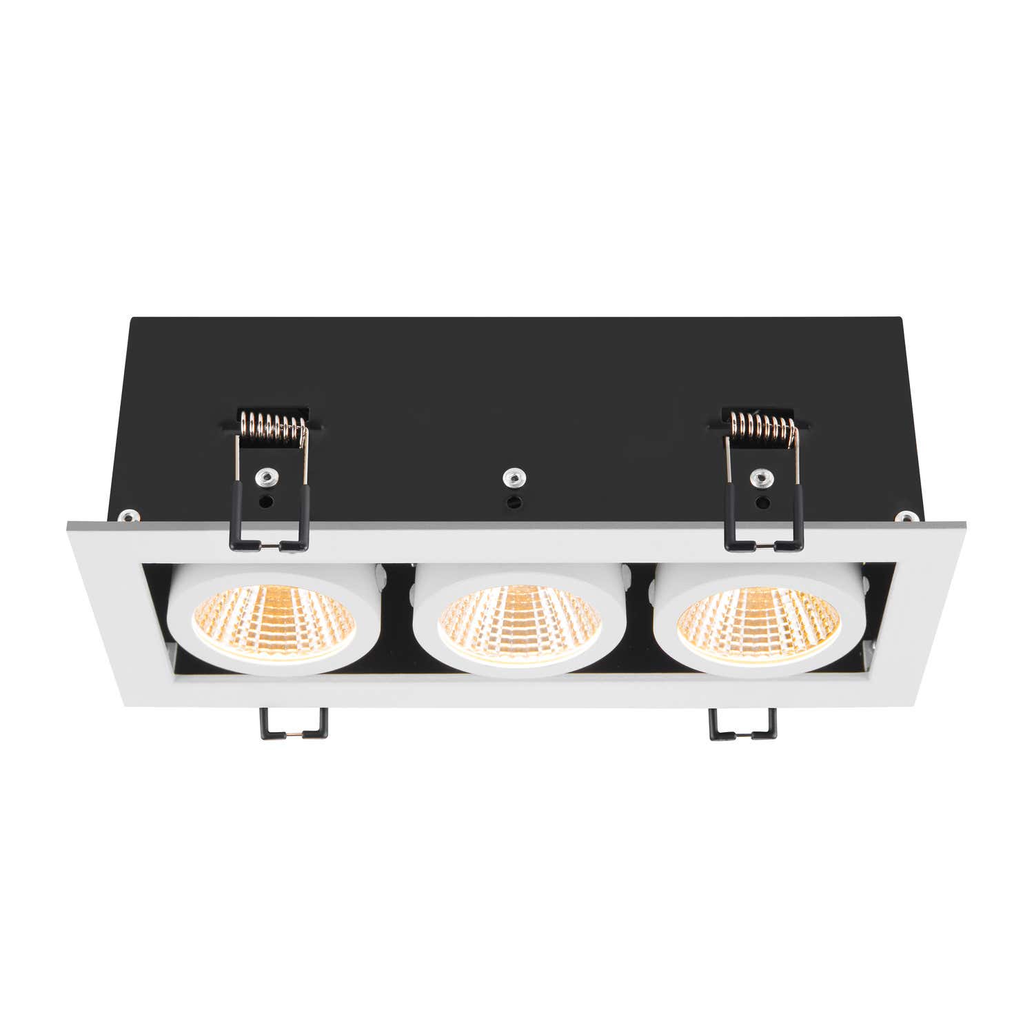 KADUX, recessed ceiling light, triple, 3000K, 38°, IP 20, square, Vit - SLV | Bellalite KADUX, recessed ceiling light, triple, 3000K, 38°, IP 20, square, Vit - SLV | Bellalite