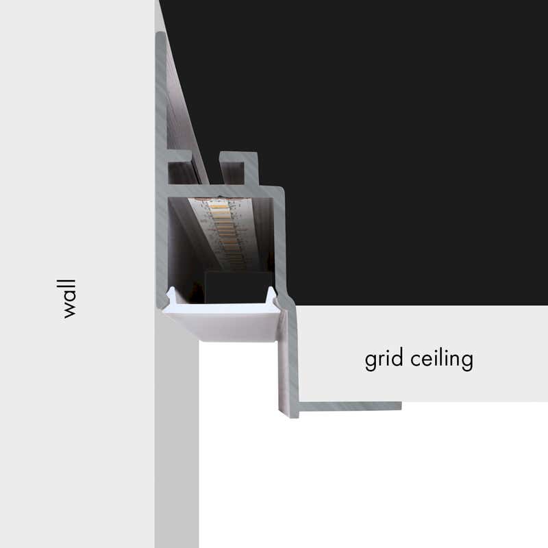 Aluminiumprofil S-Line Ceiling 24, 2m Alu - PROLED | Bellalite Aluminiumprofil S-Line Ceiling 24, 2m Alu - PROLED | Bellalite