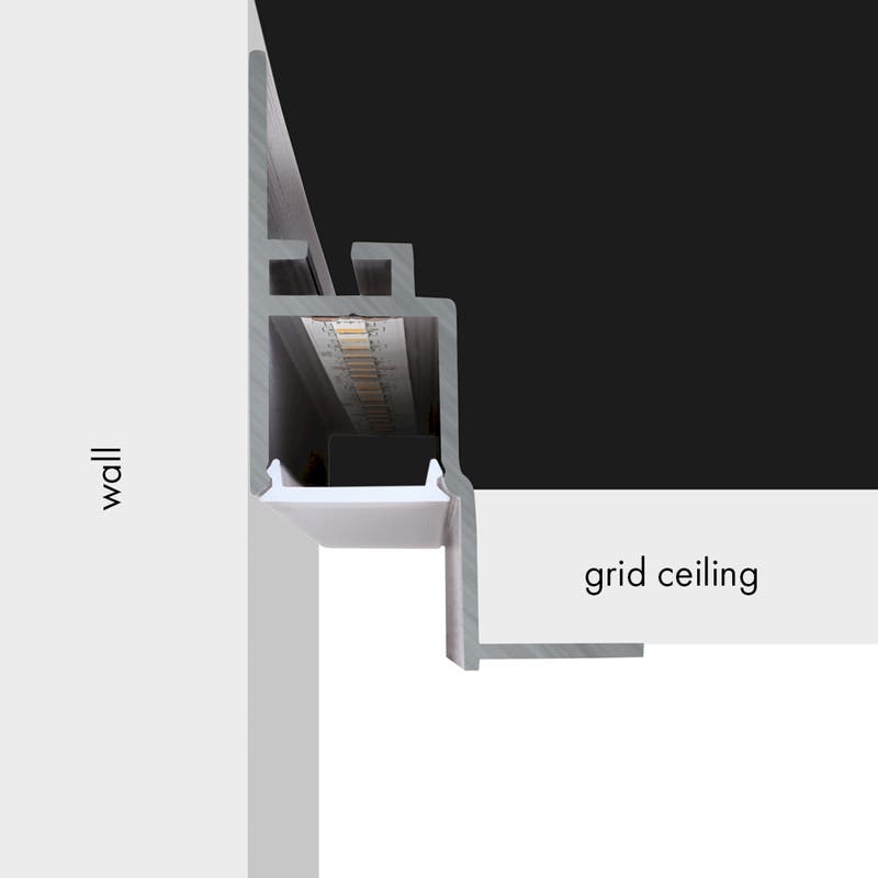 Aluminiumprofil S-Line Ceiling 24, 2m Alu - PROLED | Bellalite Aluminiumprofil S-Line Ceiling 24, 2m Alu - PROLED | Bellalite