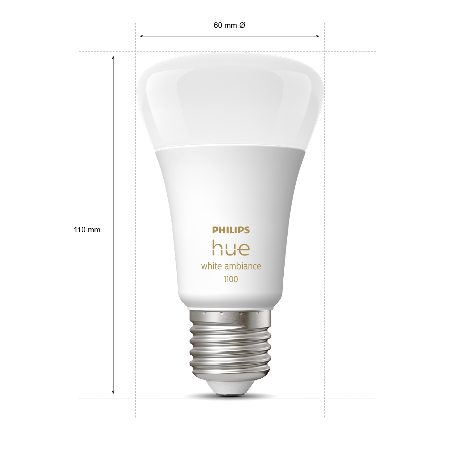 Philips Hue White Ambience E27 2-pack 8W 2200K-6500K - Philips Hue | Bellalite