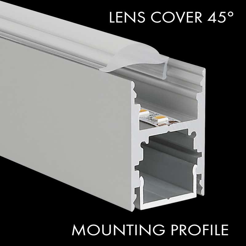 Aluminiumprofil M-Line H, 2m - PROLED | Bellalite Aluminiumprofil M-Line H, 2m - PROLED | Bellalite